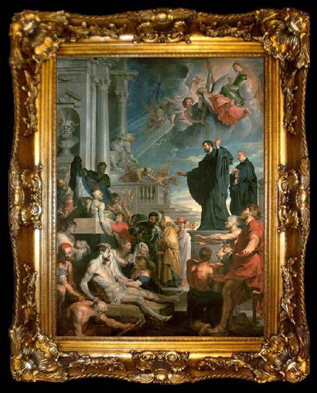 framed  Peter Paul Rubens Saint Ambrose forbids emperor Theodosius, ta009-2